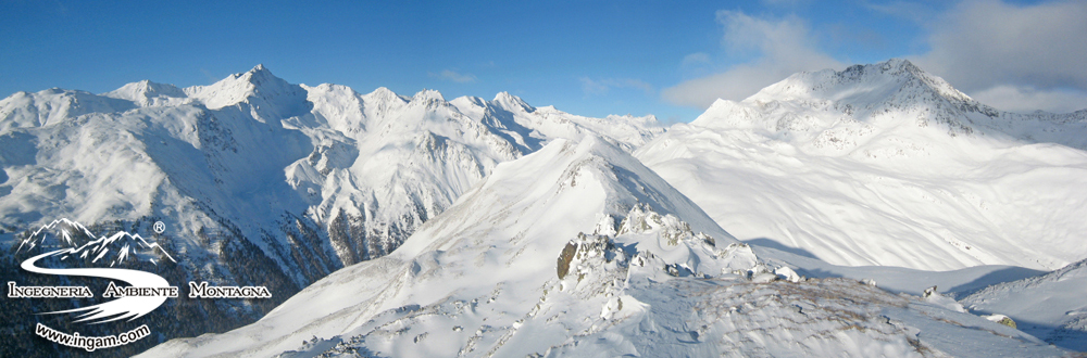 Vista dal Monte Watles su gruppo Sesvenna 3200m